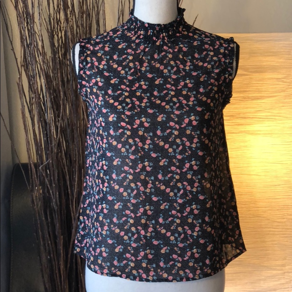 Sleeveless Floral Top